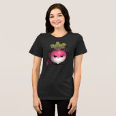 怒っている大根 トライブレンドＴシャツ (正面全面)