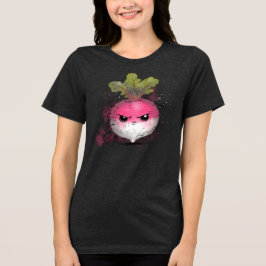 怒っている大根 トライブレンドＴシャツ