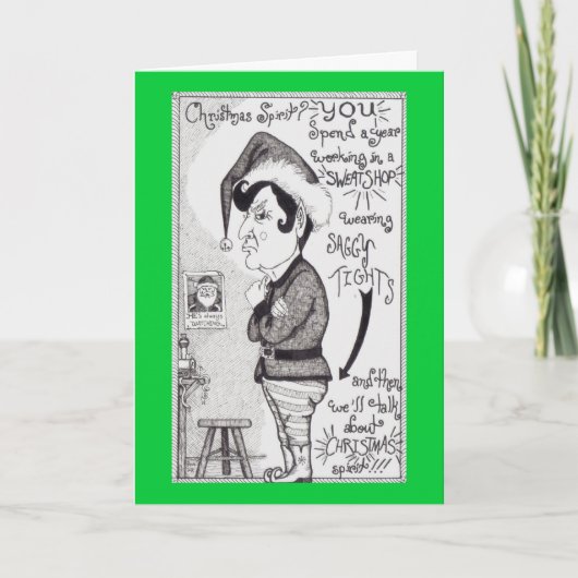 怒っている小妖精や小人 シーズンカード (正面)