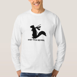 怒っている忍者のリス Tシャツ