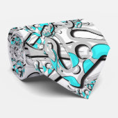 怒っている海賊ロゴのタイ ネクタイ (ロール)