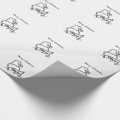 怒っている猫はあります ラッピングペーパー (角)