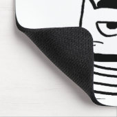 怒っている猫はそう非常にフランスのです マウスパッド (コーナー)