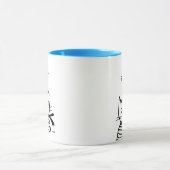 怒っている猫はそう非常にフランスのです マグカップ (中央)