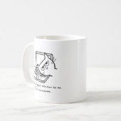 怒っている猫は注意-おもしろいな猫のギフト--を要求します コーヒーマグカップ (正面左)