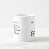 怒っている猫は獣医に行きません コーヒーマグカップ (中央)