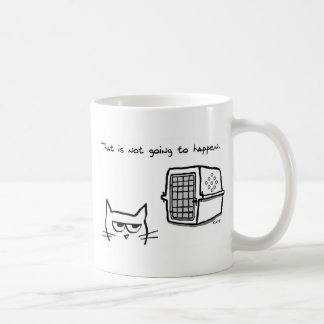 怒っている猫は獣医に行きません コーヒーマグカップ