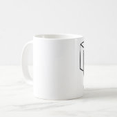 怒っている猫は箱-おもしろいな猫のコーヒー・マグに隠れます コーヒーマグカップ (正面左)