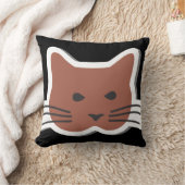 怒っている猫 クッション (ブランケット)