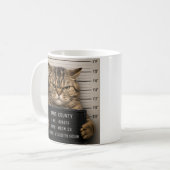 怒っている猫 コーヒーマグカップ (正面左)
