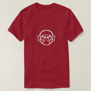 怒っている猿のデザイン Tシャツ