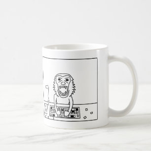 怒っている猿のマグ コーヒーマグカップ