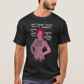 怒っている男女同権主義のTシャツのバージョン2 Tシャツ (正面)
