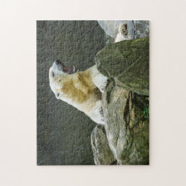 怒っている白くま ジグソーパズル