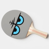 怒っている目の漫画 卓球ラケット (横)