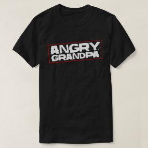 怒っている祖父TVショーの裂け目の記念物のTシャツ Tシャツ