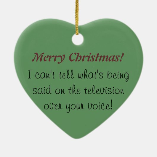 怒っている耳が聞こえない: クリスマスの耳が聞こえない認識度 セラミックオーナメント (裏面)