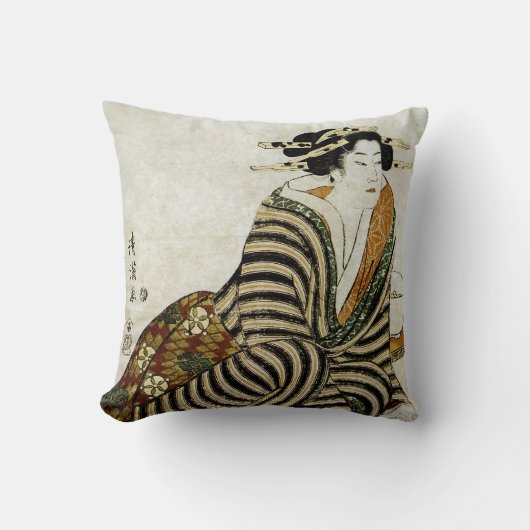 怒っている酒飲み クッション (正面)