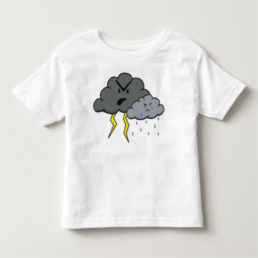 怒っている雲 トドラーTシャツ (正面)