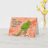 怒っている カード (黄色い花)