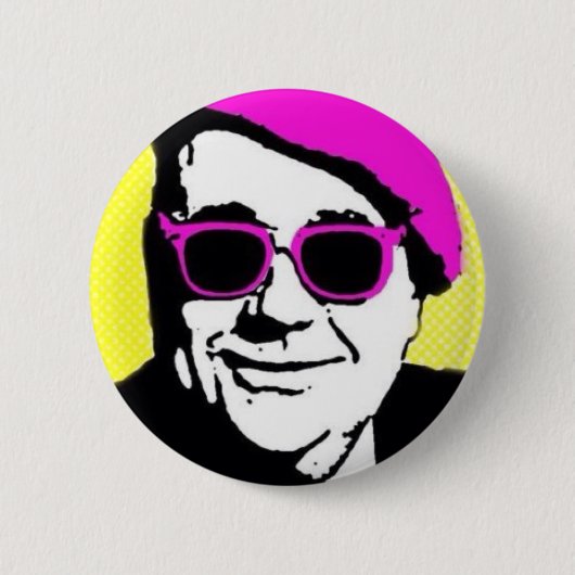 怒っている 缶バッジ (正面)