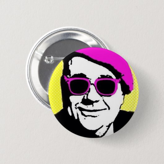 怒っている 缶バッジ (正面&裏面)