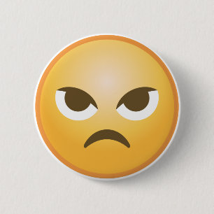 怒っているEmoji 缶バッジ