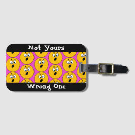 怒っているEmojis "あなたのの間違った1つの"荷物のラベル ラゲッジタグ