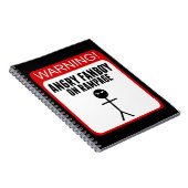 怒っているFanboyのノート ノートブック (右側)