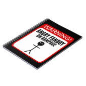 怒っているFanboyのノート ノートブック (左側)