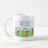 怒っているtyrmay海兵隊のchesty引き手 コーヒーマグカップ (左)