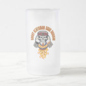 怒っていスコットランド人ビール酒飲み フロストグラスビールジョッキ (中央)