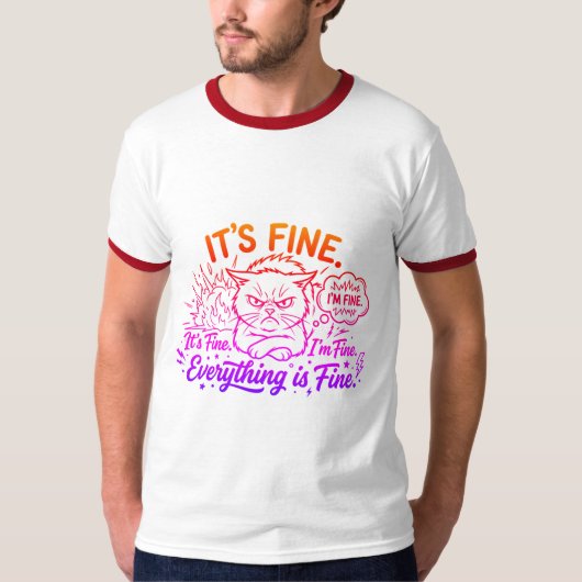 怒ってるけど大丈夫だよ Tシャツ (正面)