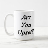 怒ってるの? コーヒーマグカップ (左)