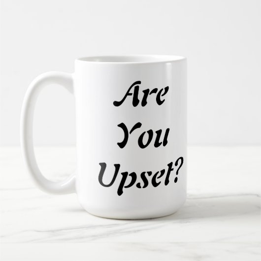 怒ってるの? コーヒーマグカップ (左)