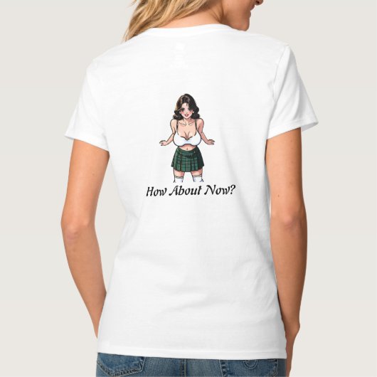 怒ってるの? Tシャツ (裏面)