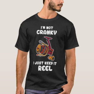 怒ってるんじゃないよ Reelに笑ってるんだ Funny Fishing 釣り Tシャツ