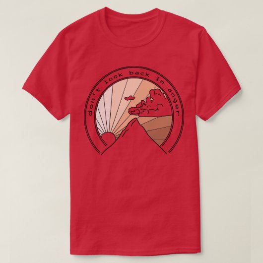 怒って振り返らない Tシャツ (デザイン正面)