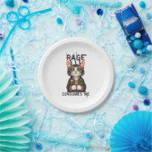 怒って猫の花を食べる ペーパープレート (パーティー)