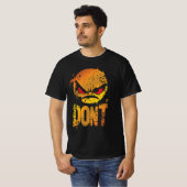 怒はっきりしたDO NOT文字付き絵文字 Tシャツ (正面フル)
