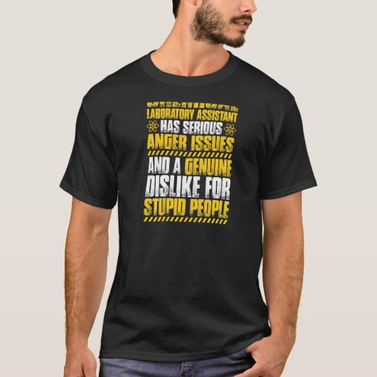 怒りが化学実験室助手を務める Tシャツ (正面)