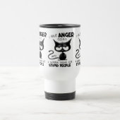 怒りっぽい 猫好き プレゼント トラベルマグ (中央)