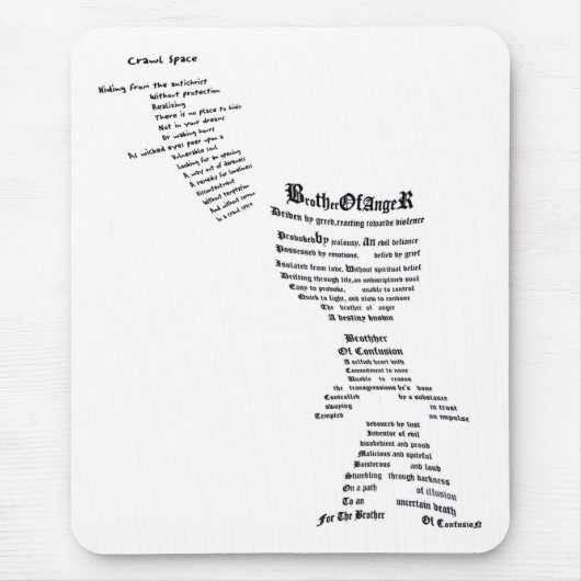 怒りと混乱の兄弟 マウスパッド (正面)