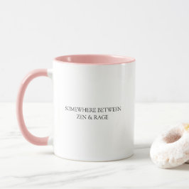 怒りと禅の間 Funny Quote マグカップ