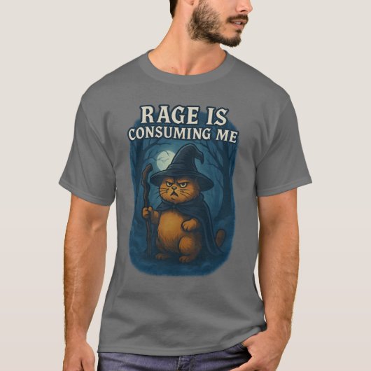 怒りに飲み込まれてる Tシャツ (正面)