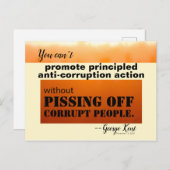 怒りのないアンチの原則に基づいた腐敗 ポストカード (正面/裏面)