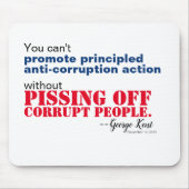 怒りのないアンチの原則に基づいた腐敗 マウスパッド (正面)