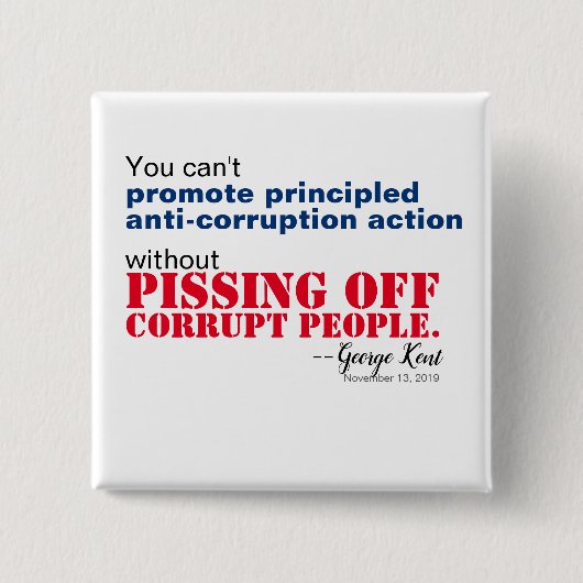 怒りのないアンチの原則に基づいた腐敗 缶バッジ (正面)