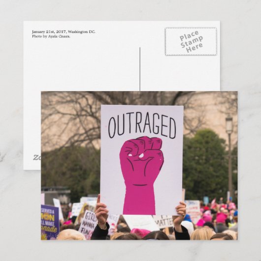 怒りのはがき ポストカード (正面/裏面)