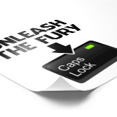 怒りのキャップロックを解除 フォトプリント            (角)